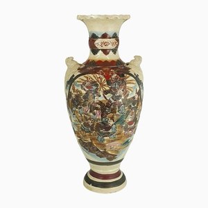 Large Japanese Satsuma Style Vase