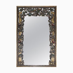 Full Length Birds of Paradise Mirror with Floral Details