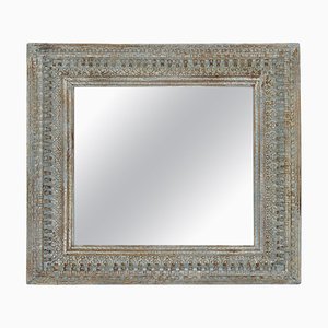 Specchio da parete grande vintage intagliato a mano