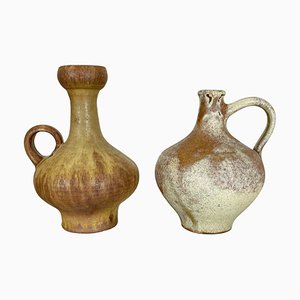 Ceramic Studio Pottery Vase from Hartwig Heyne Ceramics, Germany, 1970s, Set of 2