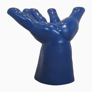 Blauer Polyester Handstuhl