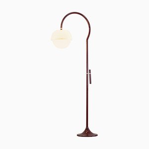 Burgunderrote 4055 Stehlampe von Luigi Bandini Buti für Kartell, 1960er