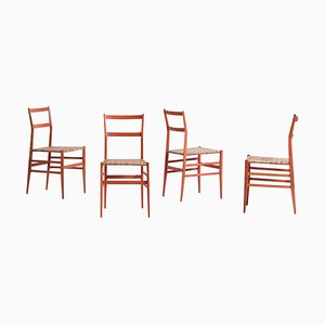 Limited Edition Superleggera Chairs by Gio Ponti for Cassina, 1957, Set of 4