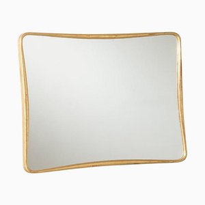 Mirror with Wooden Golden Frame by Osvaldo Borsani for ABV, 1950s