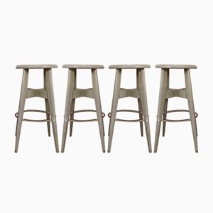 Gray Industrial Stools from Stella, Set of 4