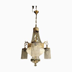 Antike italienische Liberty Kronleuchter Lampe, 1930er