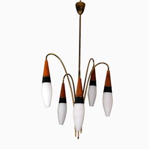 Lily of the Valley Chandelier from Rupert Nikoll, 1950s