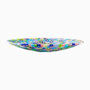 Millefiori Teller aus Muranoglas von Ercole Moretti