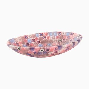 Millefiori Schale aus Muranoglas von Ercole Moretti