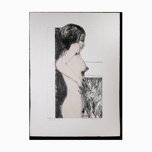 Carlo Marcantonio, desnudo, grabado original, años 70