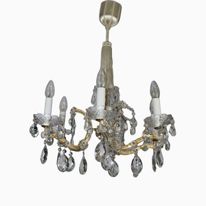 Crystal Chandelier in the Style of Maria Theresia, 1950s