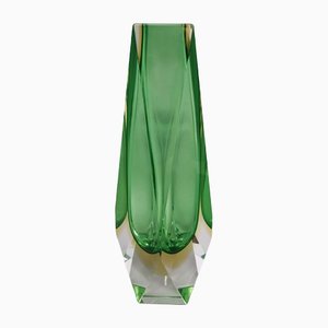 Italian Green Vase by Alessandro Mandruzzato, 1960s