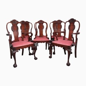 Chaises de Salle à Manger en Acajou, 19ème Siècle, Set de 8