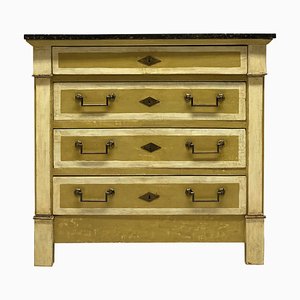 Swedish Painted Commode with Marble Top