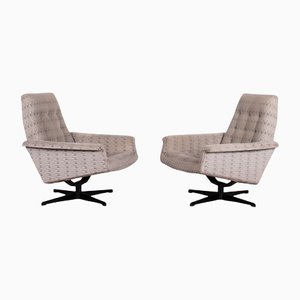 Grey Armchairs, Set of 2