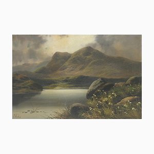 A Hicks, Scottish Highland Lochs, óleo sobre lienzo