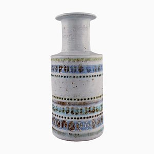 Vintage Vase in Glazed Ceramics from Upsala-Ekeby