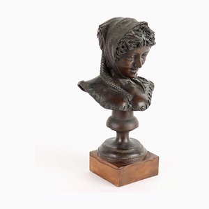 Bronze Woman with Scarf