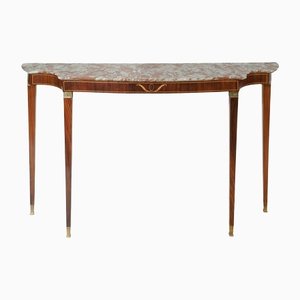 Console Table with Marble Top by Paolo Buffa