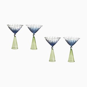 Calypso Martini Glasses by Serena Confalonieri, Set of 4