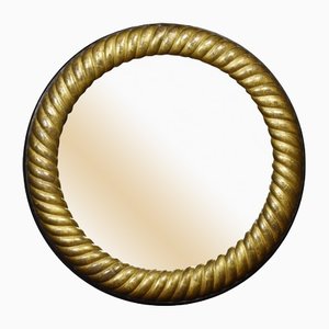 Circular Gilded Wall Mirror