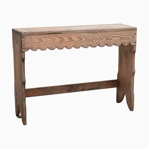 Small Rustic Wood Bench, 1920s