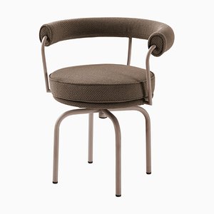 Lc7 Outdoors Textured Brown Chair by Charlotte Perriand for Cassina