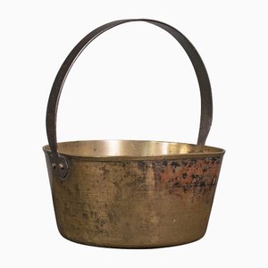 Antique Georgian English Preserving Pan in Bronze, 1800