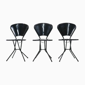 Sillas plegables de Niels Gammelgaard para Ikea, años 80. Juego de 3