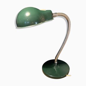 Green Table Lamp in Metal, 1950s