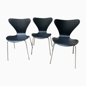 3107 Say Series 7 Chairs by Arne Jacobsen for Fritz Hansen, 1960s, Set of 3