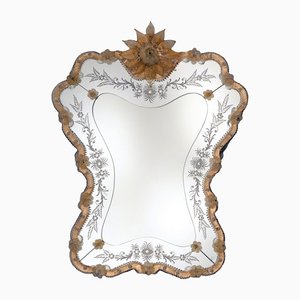 Specchio veneziano in vetro di Murano "Casanova" dei Fratelli Tosi
