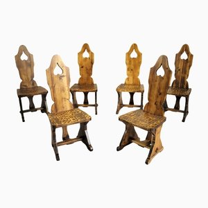 Mountain Chairs, France, 1950s, Set of 6