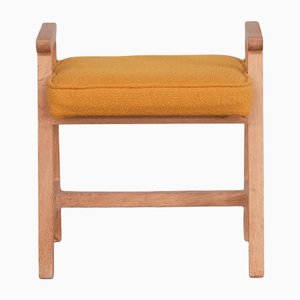 Mid-Century French Oak Stool from Guillerme Et Chambron