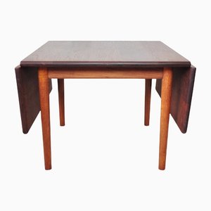 Mesa auxiliar abatible de teca maciza y roble de Hans J. Wegner para Getama