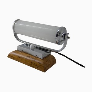Lámpara de mesa Bauhaus tubular, años 30
