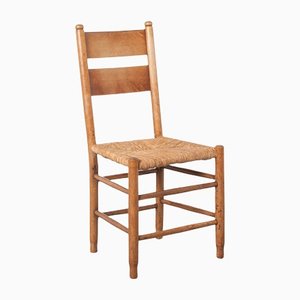 Oak & Seagrass Highback Dining Chair