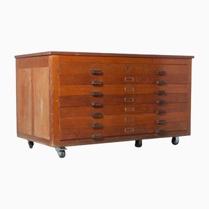 Wood Flat-File Cabinet