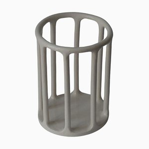 Large Minimalist Cylindrical Basket by Sollene Belloir