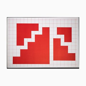 Nicola Carrino, Situation A, Original Lithograph, 1970