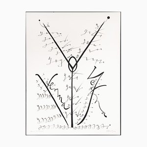 Rafael Alberti, Letter Y, Original Lithograph, 1972