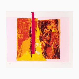 Nicola Simbari, Woman in Pink, Original Lithographie, 1976