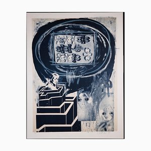 Lithographie Originale, Nani Tedeschi, Woman in Labyrinth, 1971