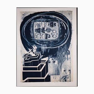 Nani Tedeschi, Donna nel labirinto, Litografia originale, 1971