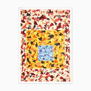 Natalia Roman, color Field Patch Pattern, 2022, acrílico sobre papel de acuarela