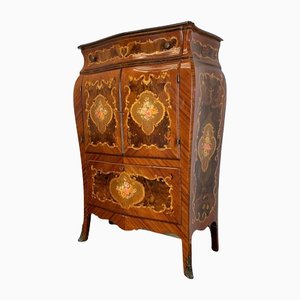 French Bombe Burr Sideboard or Cabinet
