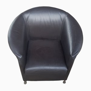 Leather Aura Club Chair from Wittmann by Paolo Piva