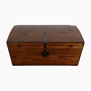 19th Century Rounded Solid Teak Chest