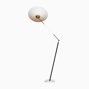 Marble Floor Lamp in Clear Plastic from Stilux Milano, 1950s