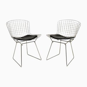 Vintage Wire Chairs by Harry Bertoia, Set of 2